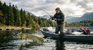 Brochet sur le lac de Montbel
