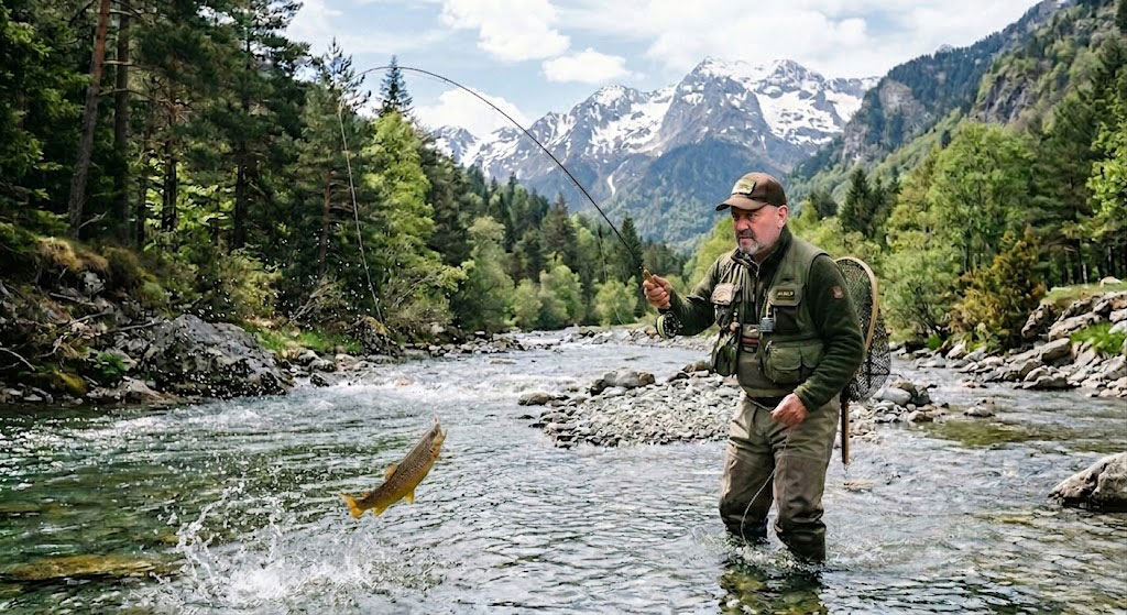 Jean Michel HOMS pêcheur de truite à Limoux